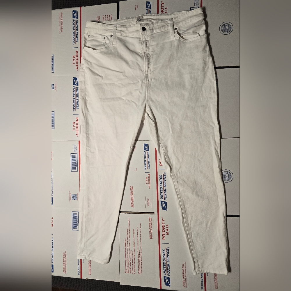 J. Crew Curvy toothpick jean in white, Size 36 (JC63)
